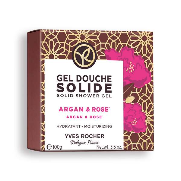 Kostka myjąca do ciała Argan & Płatki róż Yves Rocher