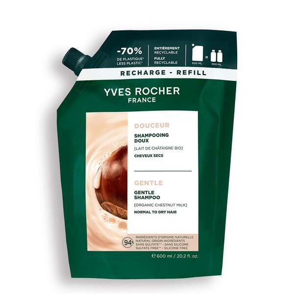 Delikatny szampon z mlekiem kasztanowym uzupełniacz Yves Rocher