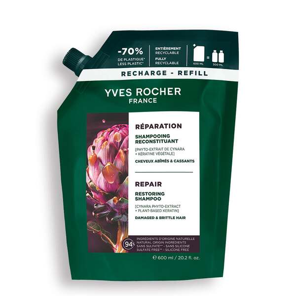 Szampon regenerujący z karczochem bio uzupełniacz 600 ml Yves Rocher