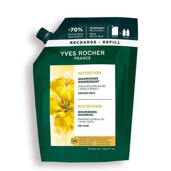 Odżywczy szampon z olejem z lnianki siewnej uzupełniacz Yves Rocher
