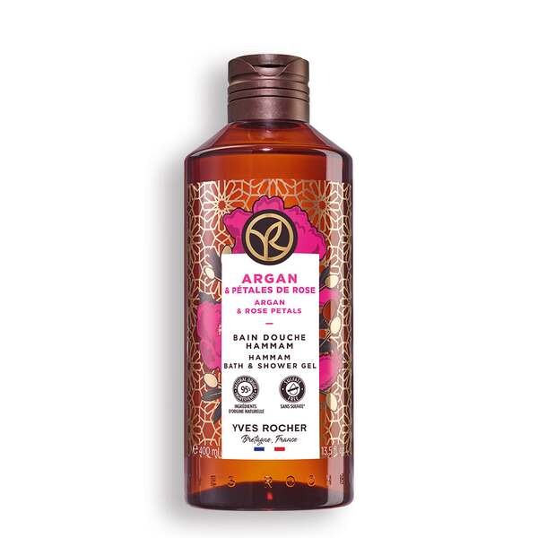 Żel pod prysznic i do kąpieli Olejek arganowy & Płatki róż 400 ml Yves Rocher