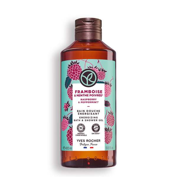 Żel pod prysznic i do kąpieli Malina & Mięta 400 ml Yves Rocher można nabyć na stronie Yves-rocher.pl