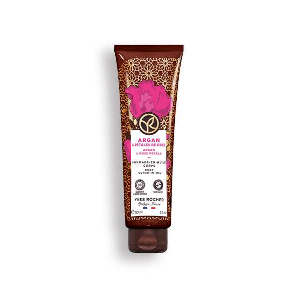 Peeling do ciała z olejkiem arganowym i płatkami róż 150 ml Yves Rocher