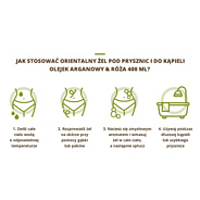 Orientalny żel pod prysznic i do kąpieli Olejek arganowy & Róża