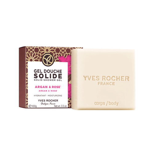 Kostka myjąca do ciała Argan & Płatki róż