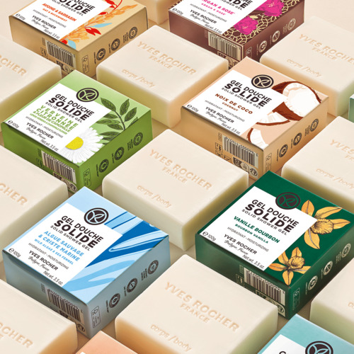 Kostka myjąca do ciała Argan & Płatki róż